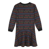 Kenzo Black Logo Striped Dress
