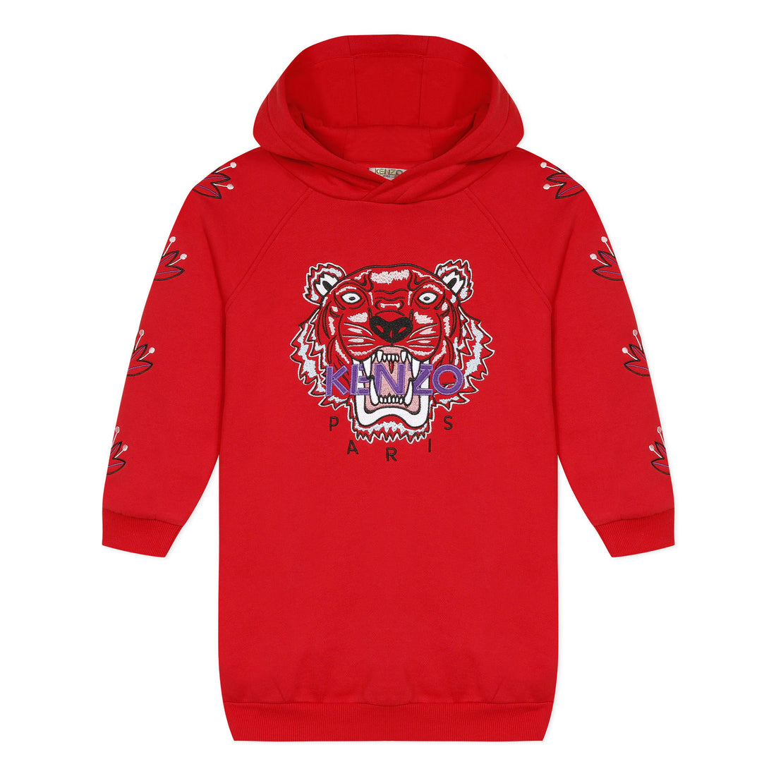 Kenzo Red Tiger Hooded Dress