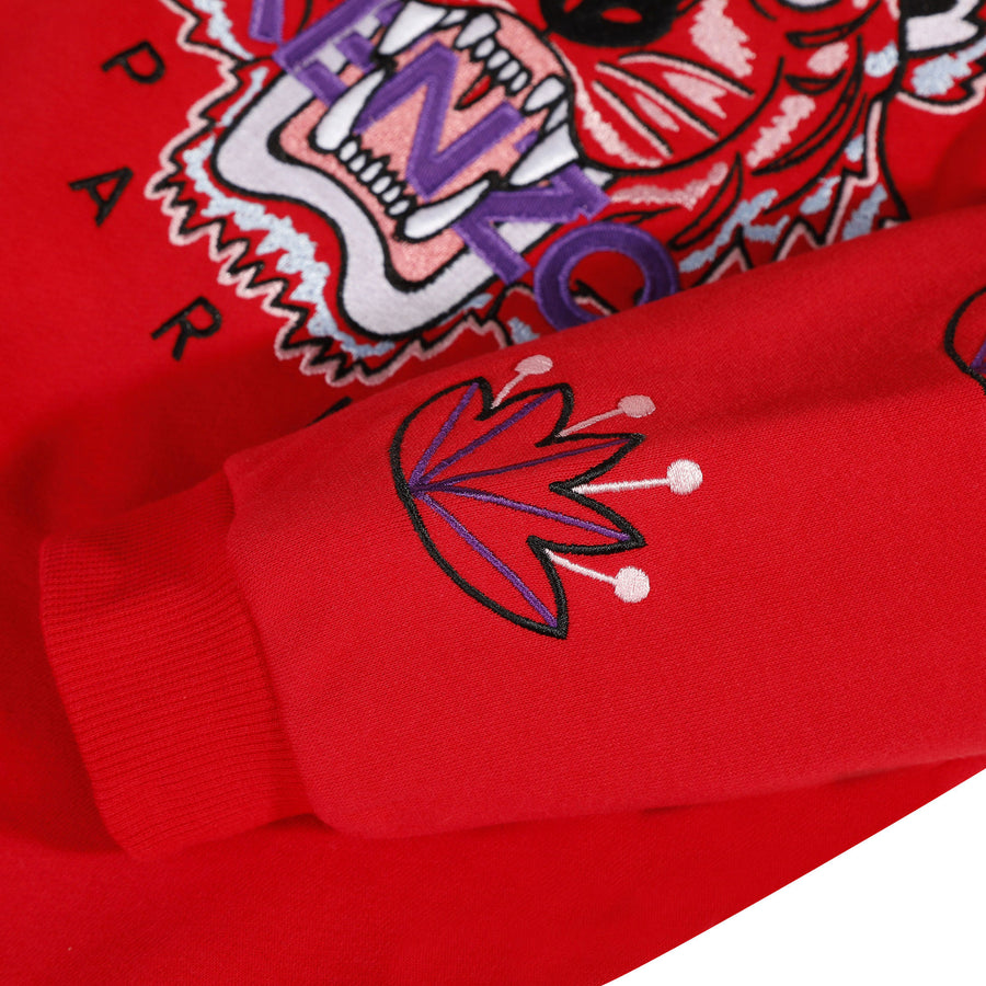 Kenzo Red Tiger Hooded Dress