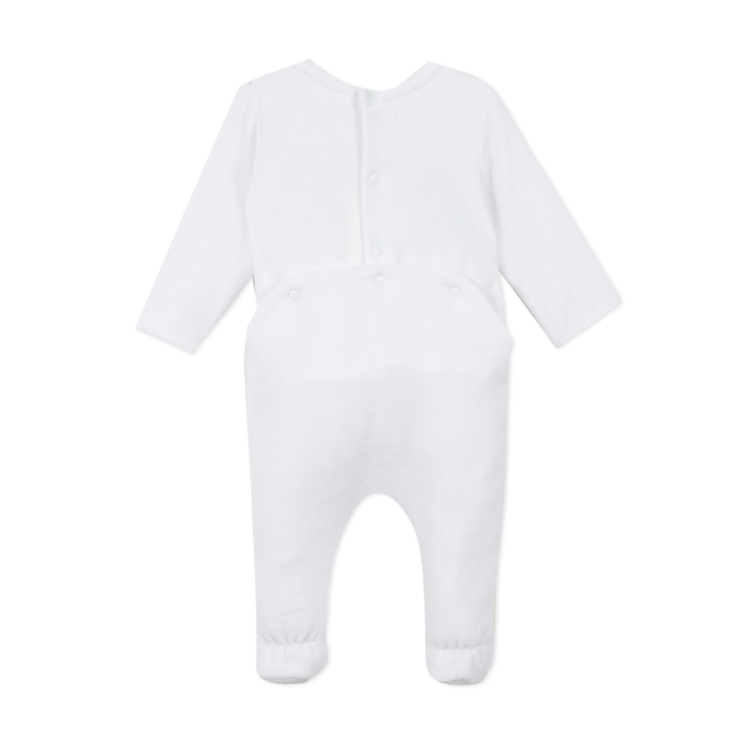 Kenzo White Baby Boy Elephant Footie