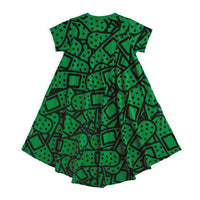 NUNUNU Moss Green 360 Bandaid Dress