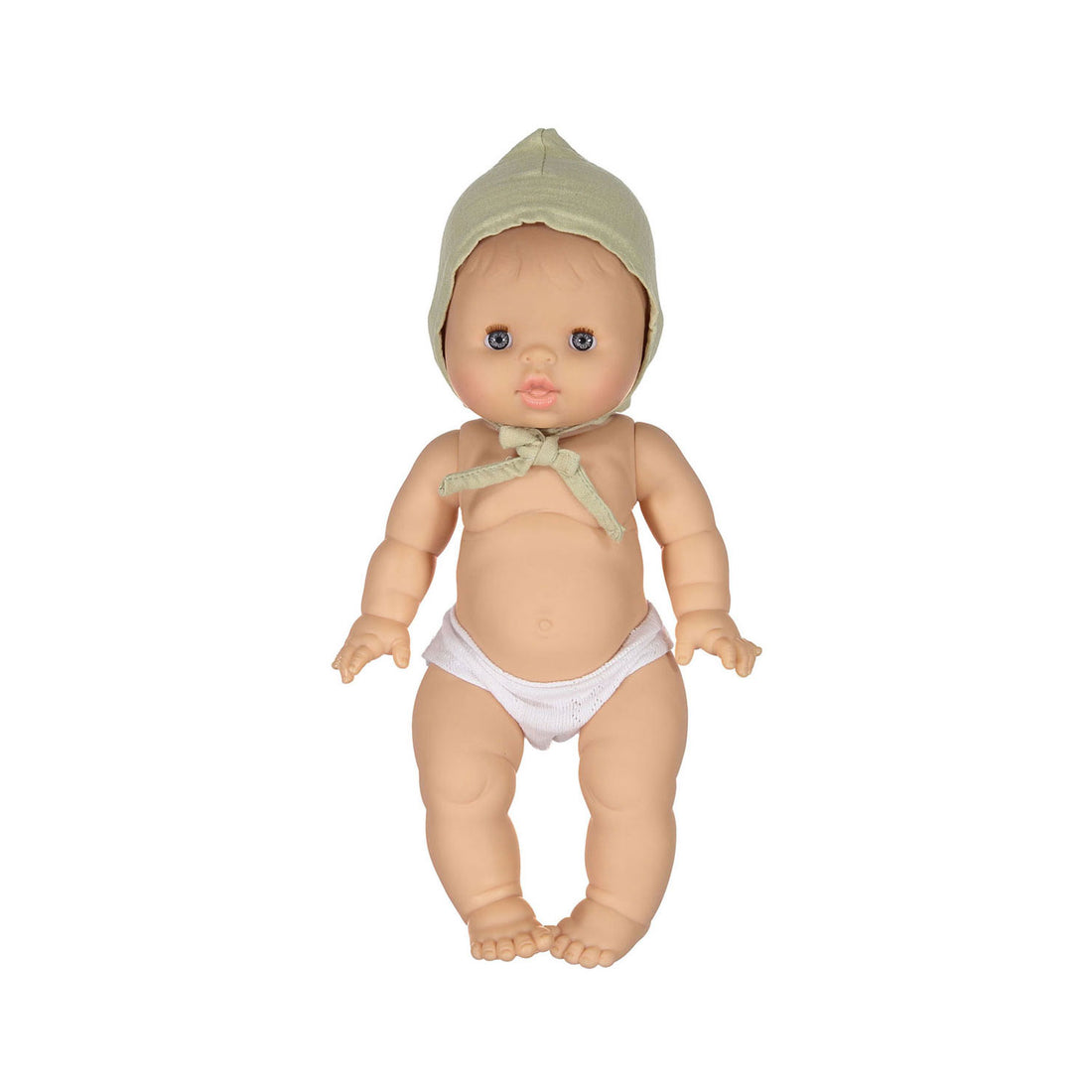 Minikane Pistachio Double Gauze Cotton Bonnet