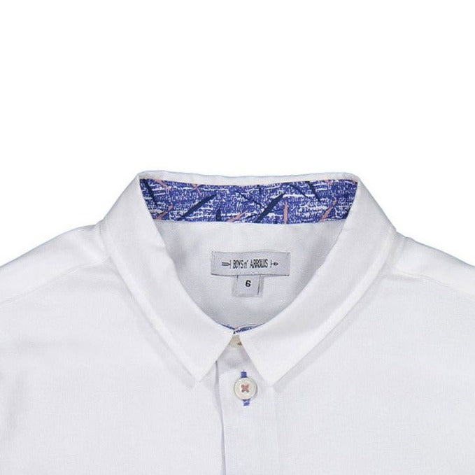 Boys and Arrows White Scribbles Contrast Shirt