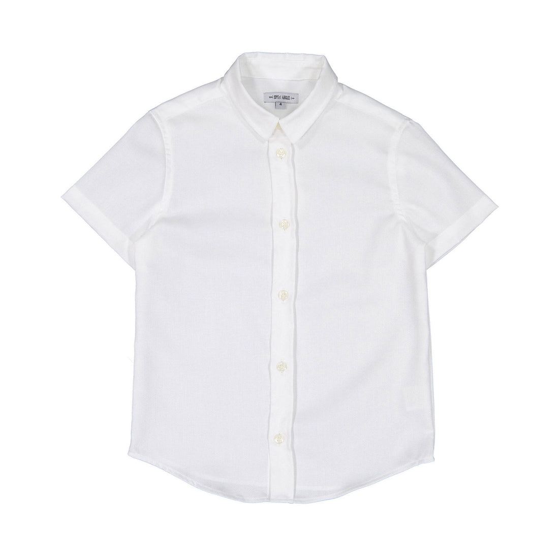 Boys and Arrows White Jacquard Embroidered Shirt