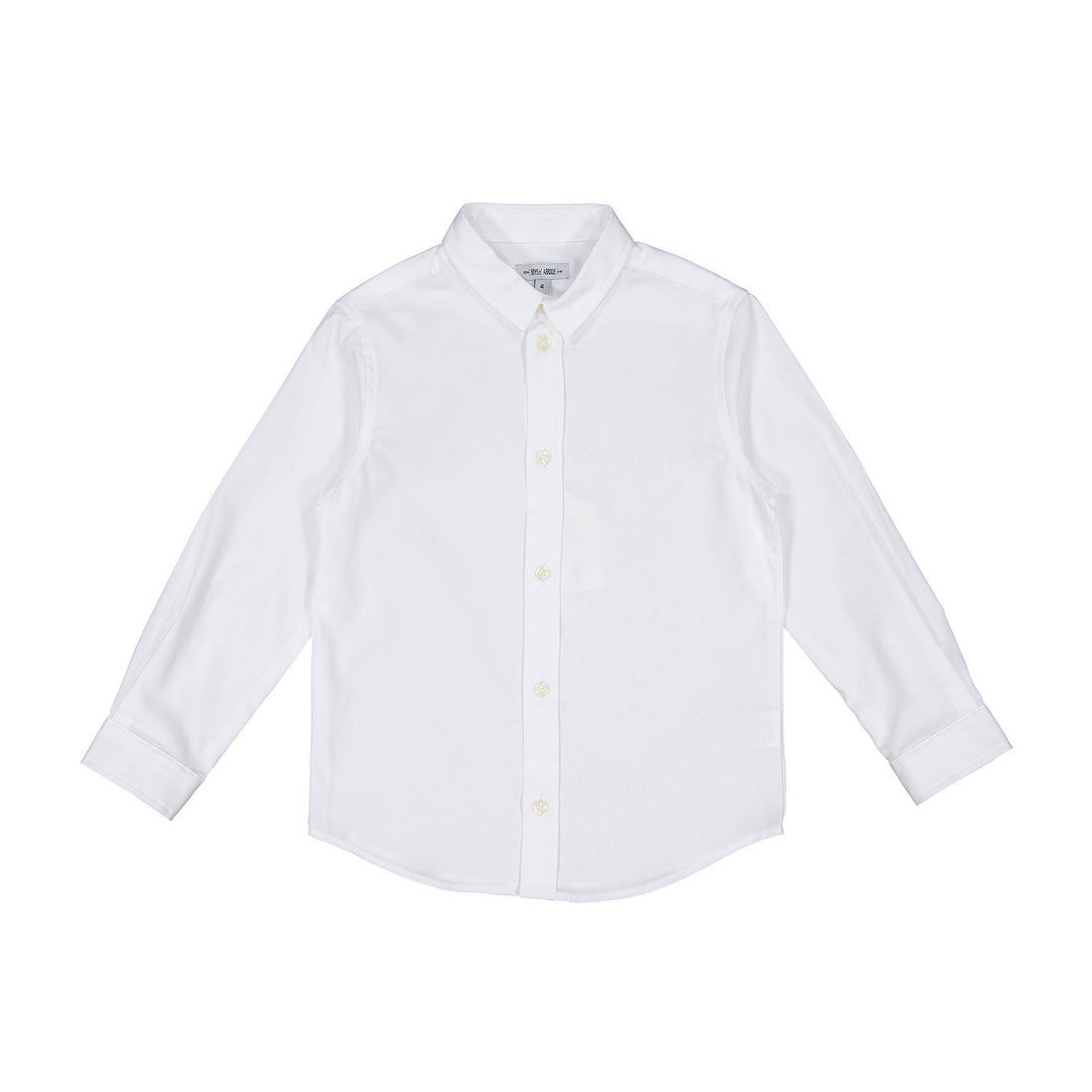 Boys and Arrows White Plain Long Sleeve Shirt