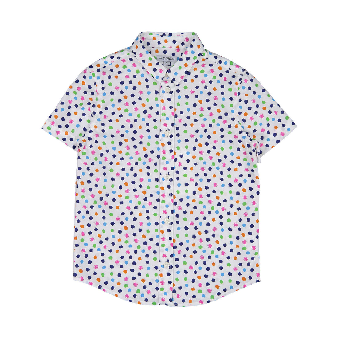 Boys and Arrows White Polka Dot Shirt