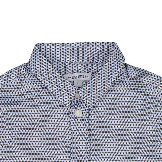Boys and Arrows Blue Graphic Printed Shirt