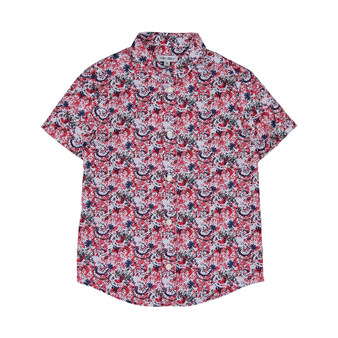 Boys and Arrows Red Fireworks Allover Shirt
