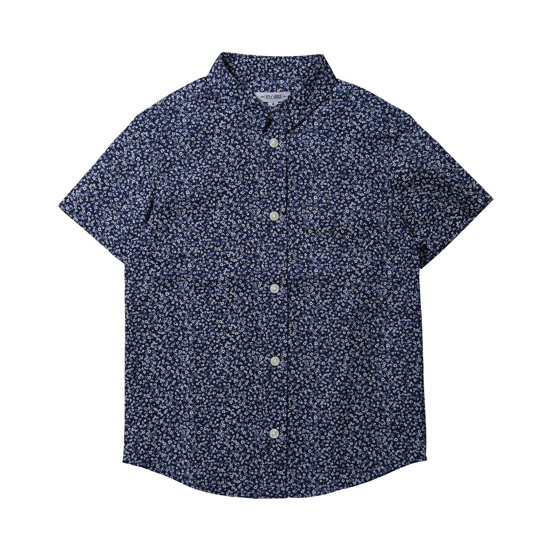 Boys and Arrows Dark Blue Ditsy Printed Shirt