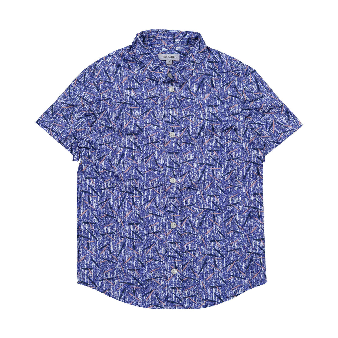 Boys and Arrows Blue Scribbles Allover Shirt