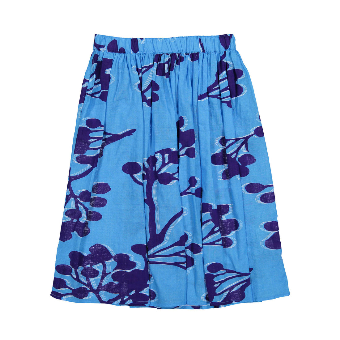 Maan Blue Printed Missy Bis Long Skirt