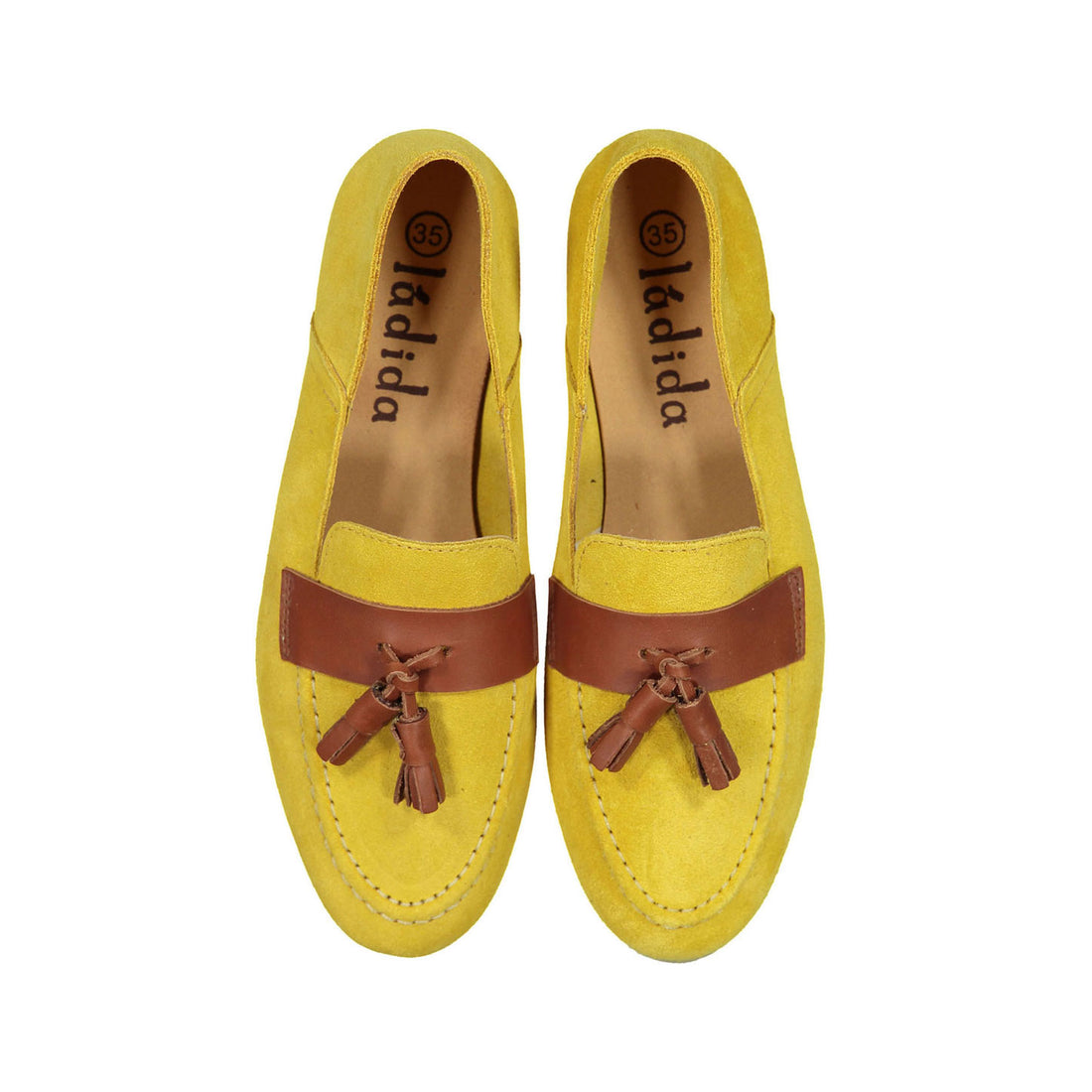 LADIDA Luggage Tassel Suede Loafers