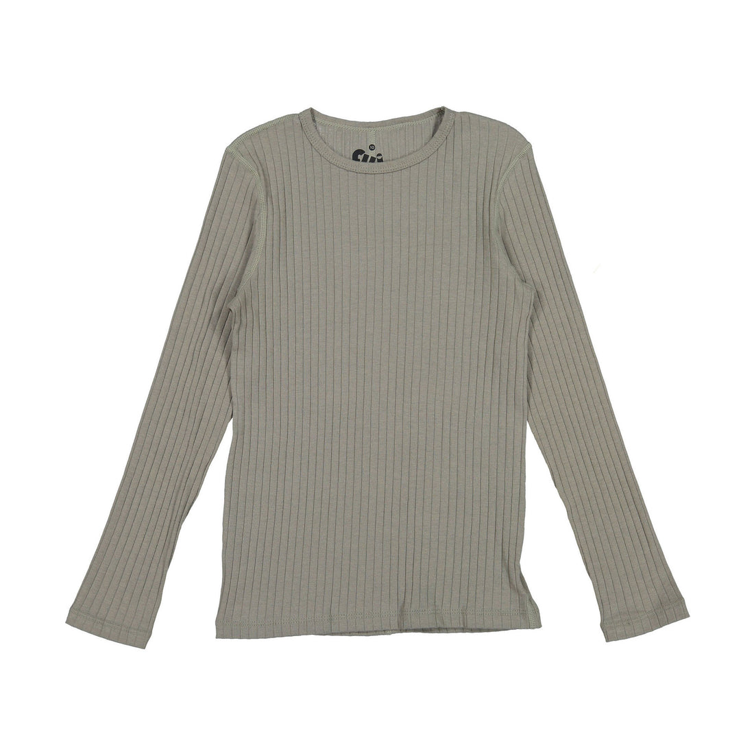 FYI Taupe Wide Ribbed Tee