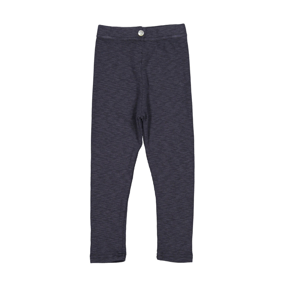 NUNUBIEL Charcoal Rib Button Leggings