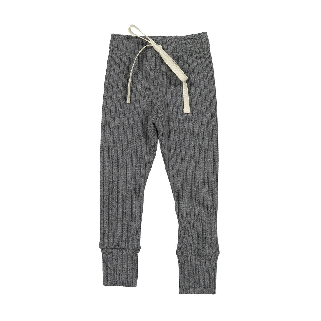 NUNUBIEL Charcoal Ribbed Knit Leggings