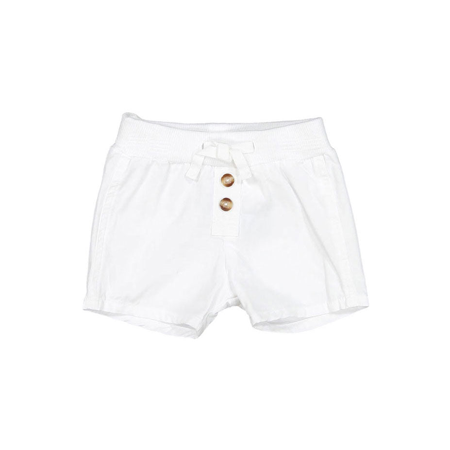 Laranjinha White Baby Boy Shorts