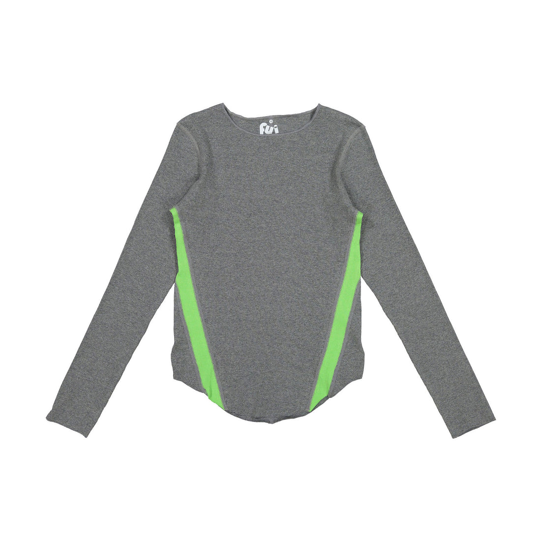 FYI Grey/Neon Side Stripe Tee