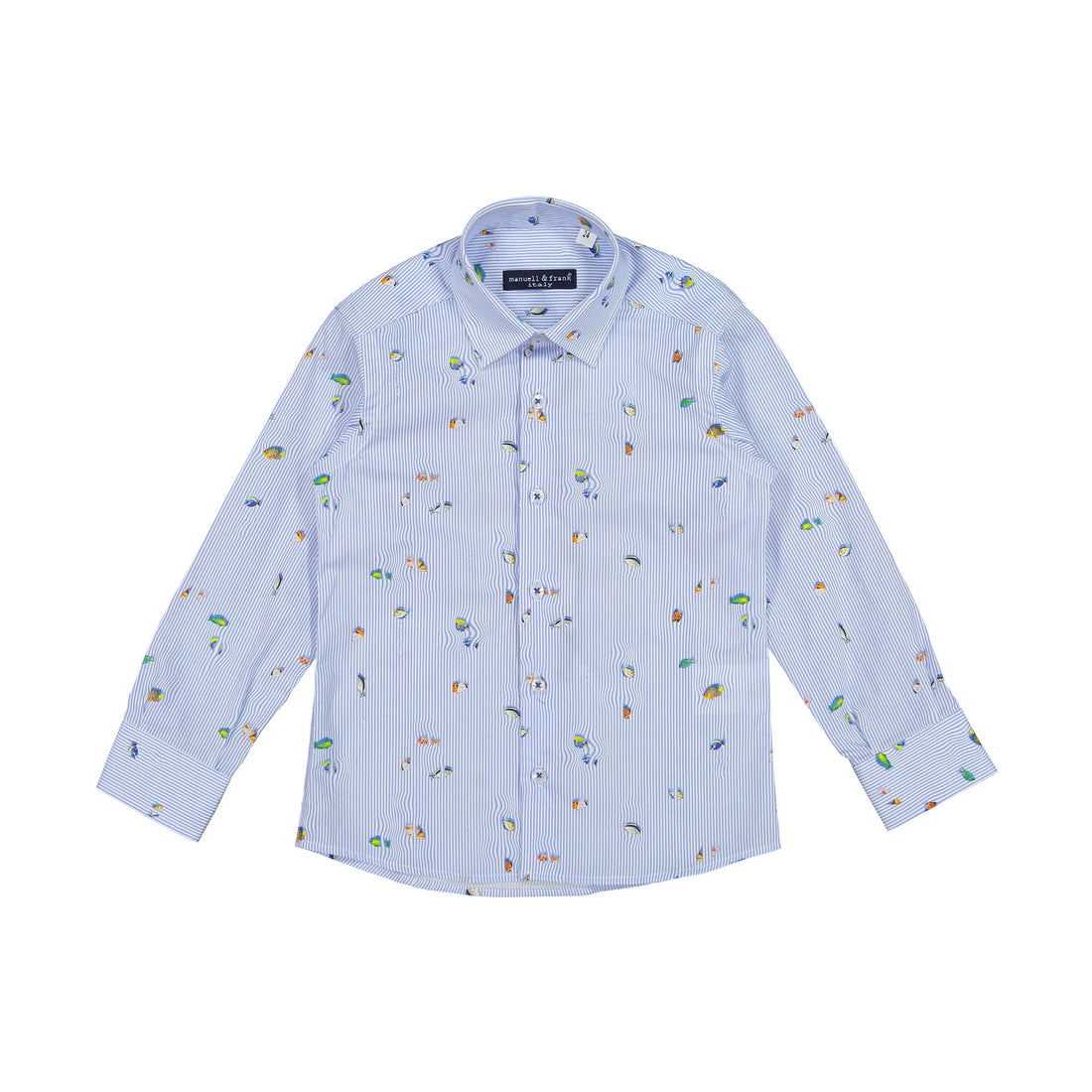 Manuelle Frank Blue Fish Shirt