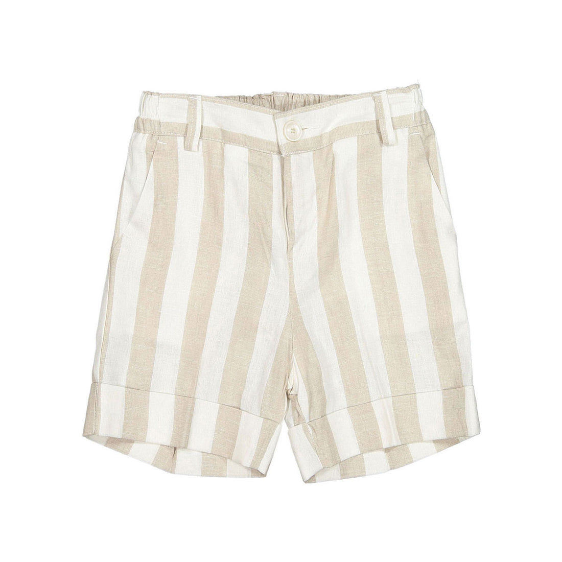 Manuelle Frank Beige Striped Shorts