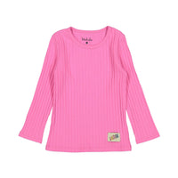 Ladida Hot Pink Ribbed Pajama Set
