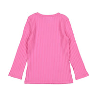 Ladida Hot Pink Ribbed Pajama Set