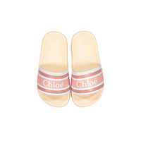 Chloe Dark Pink Logo Slides