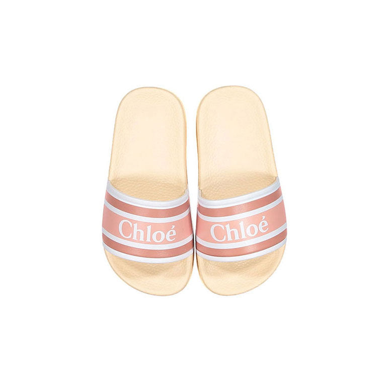 Chloe Dark Pink Logo Slides