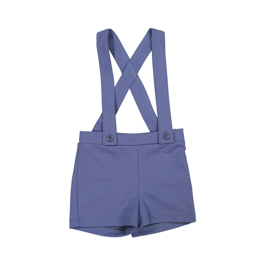 Boys and Arrows Blue Stretch Suspender Shorts