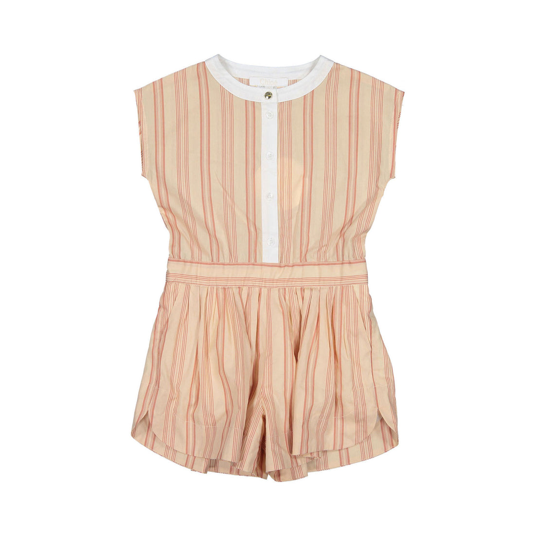 Chloe Pink  Striped Mini Me Overalls