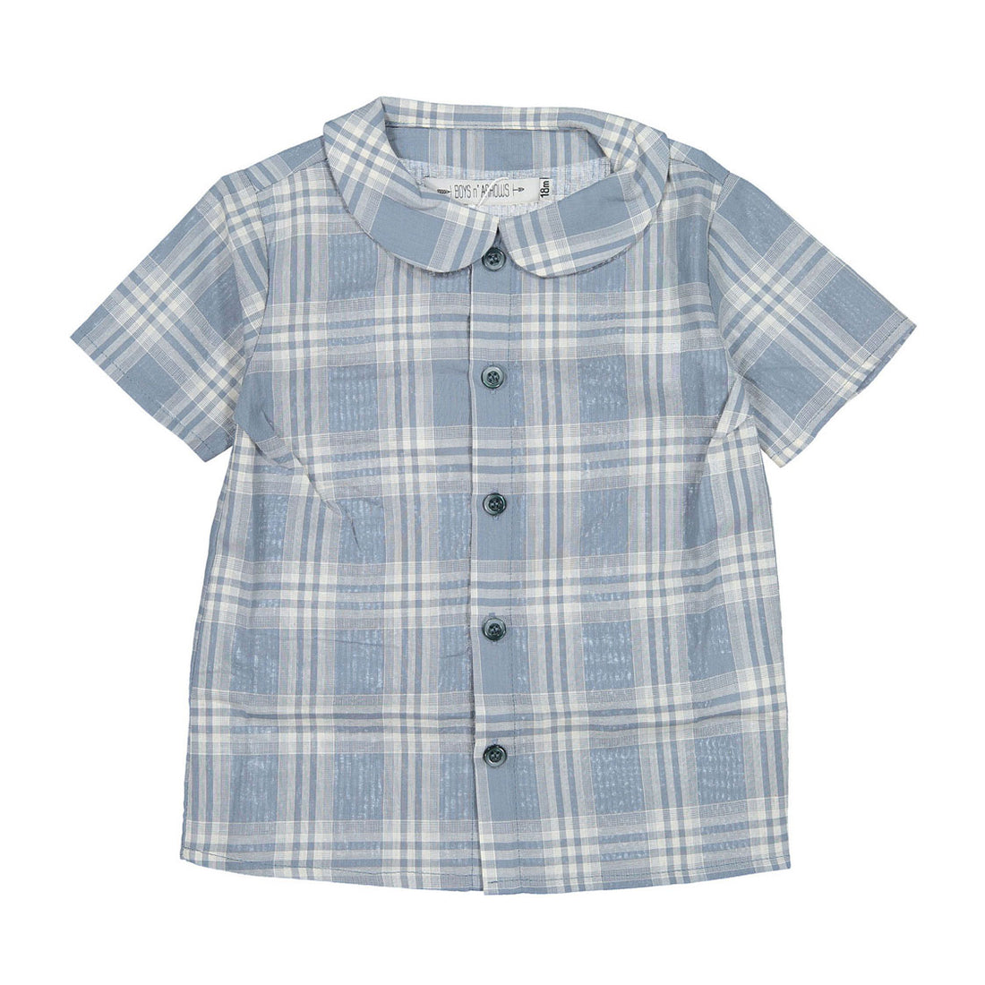 Boys and Arrows Blue Plaid Shirt