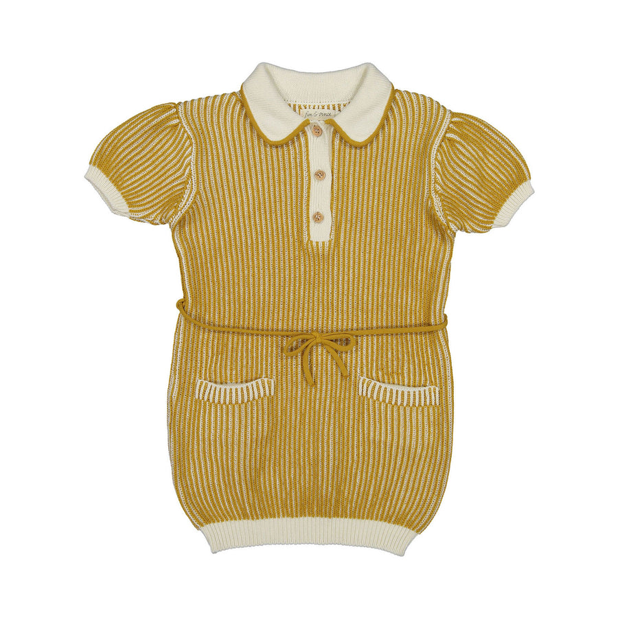 Fin and Vince Goldenrod Retro Dress