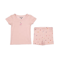 Ladida Pink Fruit Short Set