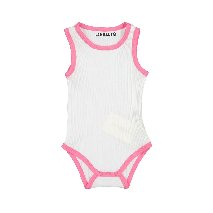 Smalls Neon Pink Colorblock Baby Tank Set