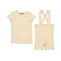 Smalls Tan Short Suspender Set