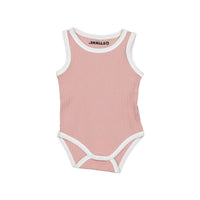 Smalls Pastel Pink Colorblock Baby Tank Set