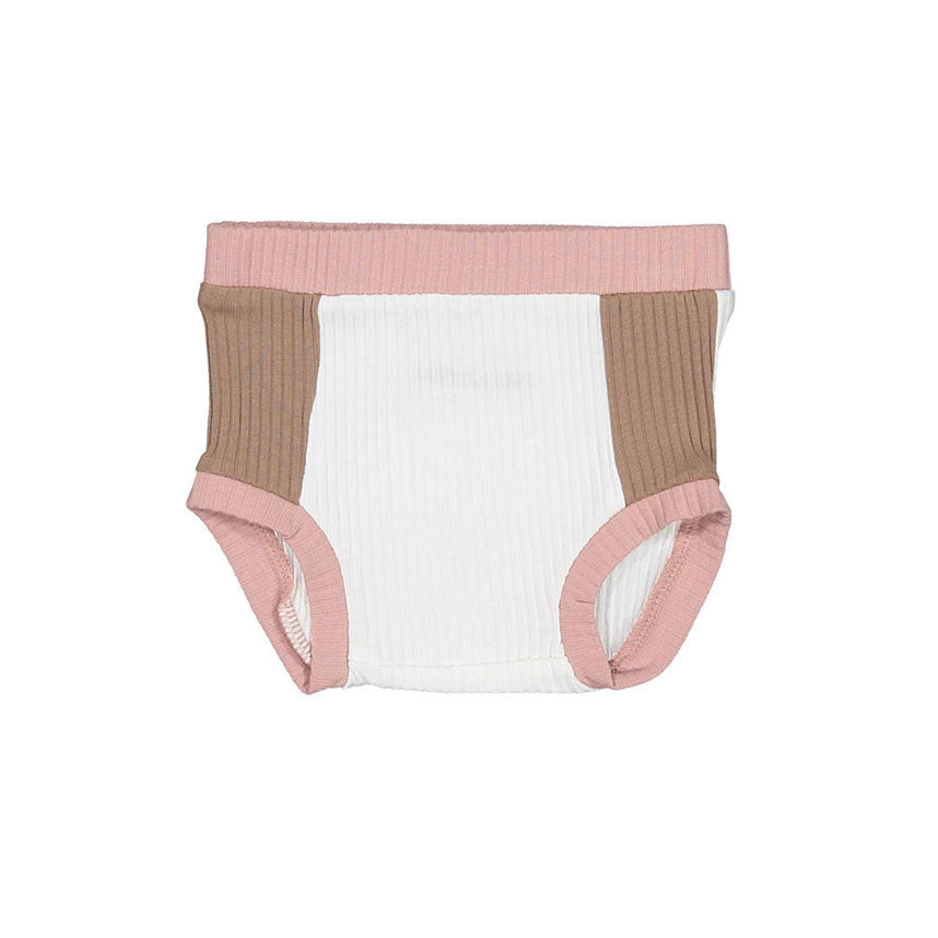 Smalls Pastel Pink Colorblock Baby Tank Set
