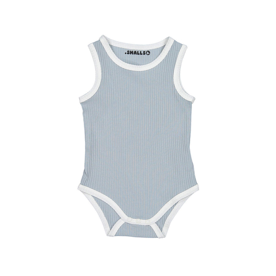 Smalls Pastel Blue Colorblock Baby Tank Set
