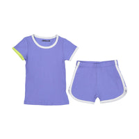 Smalls Neon Blue Short Set