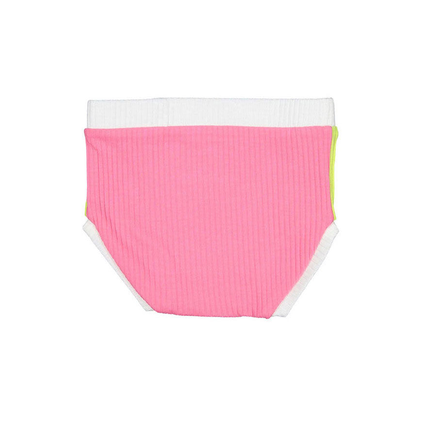 Smalls Neon Pink Colorblock Baby Tank Set