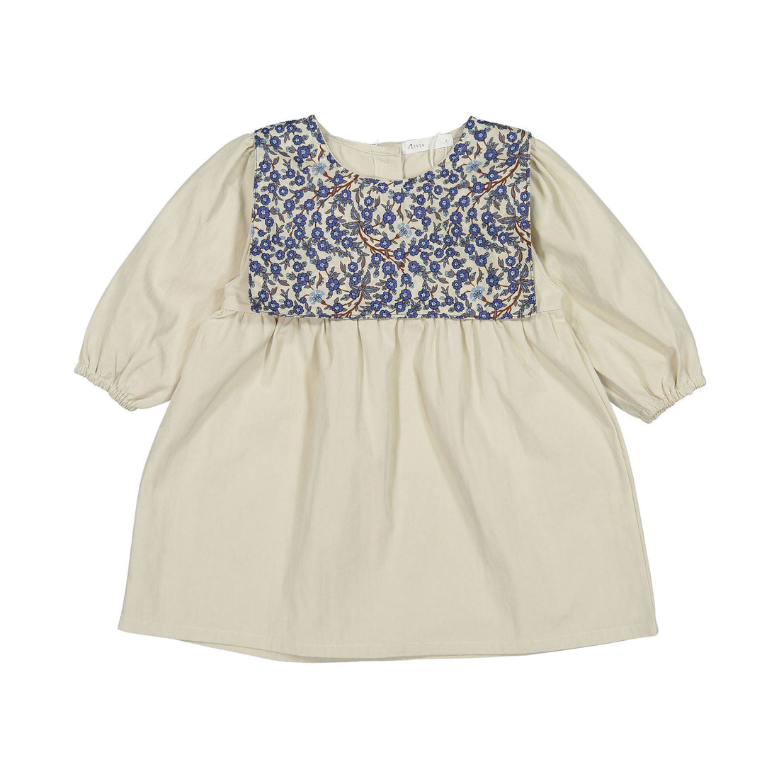 Olivia Beige Bib Dress