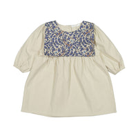 Olivia Beige Bib Dress