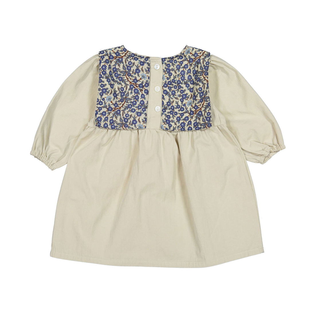 Olivia Beige Bib Dress