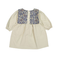 Olivia Beige Bib Dress