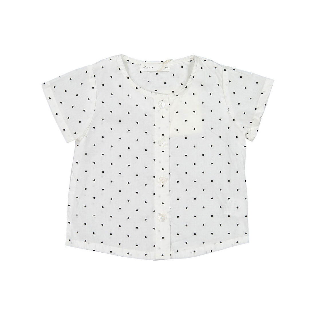 Olivia White Dot Set