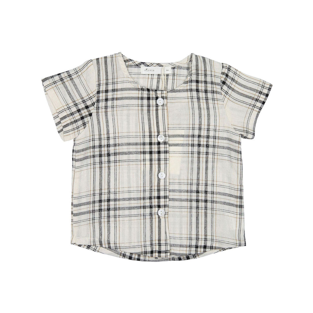 Olivia Beige Plaid Set