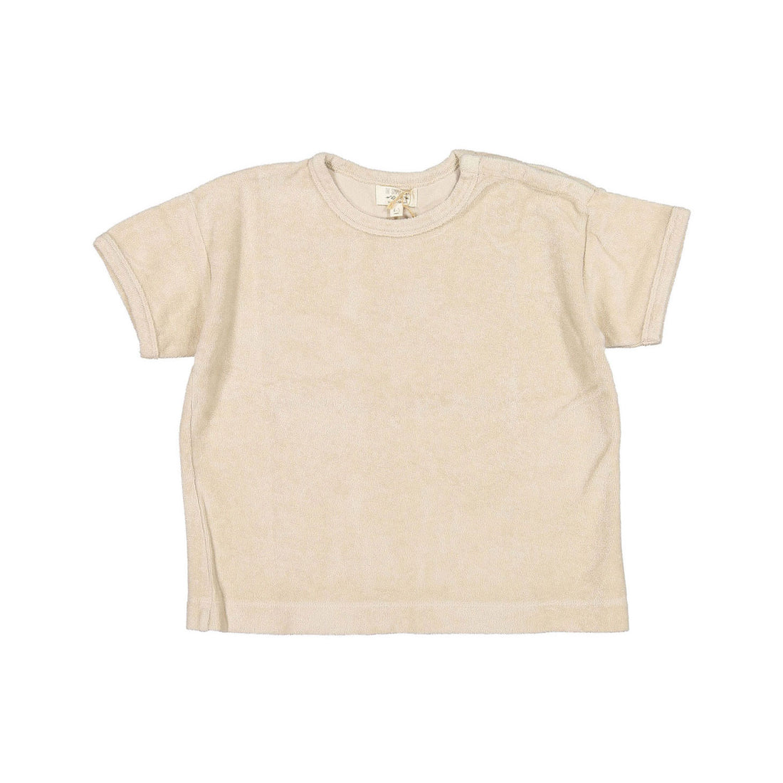 The Simple Folk  The Terry Boxy Tee- Ecru