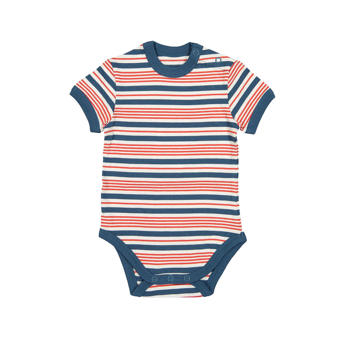 Fin and Vince Americana Stripe Primary Onesie