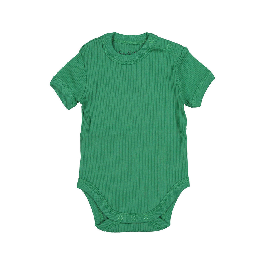 Fin and Vince Emerald Rib Primary Onesie