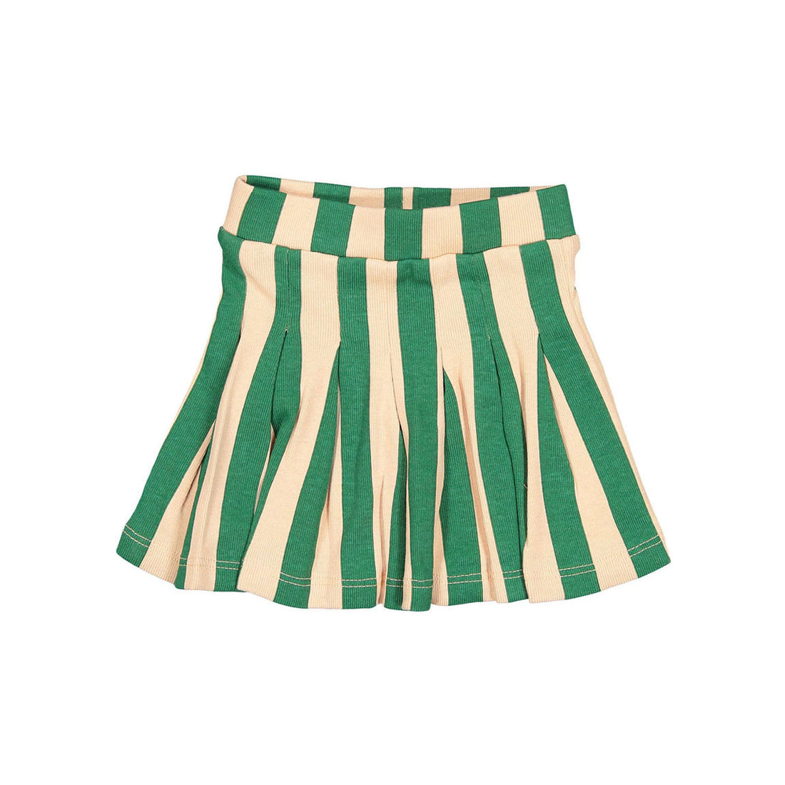 Fin and Vince Watermelon Stripe Pleated Skirt
