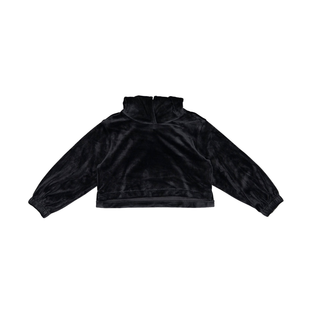 Designers Remix Black Frances Cropped Hoodie